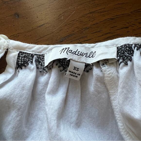 Madewell Embroidered Flutter Sleeve Top - Picture 5 of 5